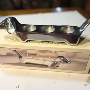 metal dachshund candle holder tea light dog